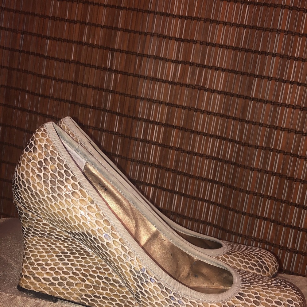 Vaneli Authentic Snakeskin Wedge - image 3